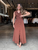 Vestido Botões Luxo - LANÇAMENTO