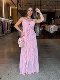Vestido Longo Babado