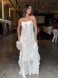 Vestido Longo Babado