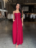 Vestido Longo Zíper Bia